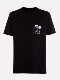 Camiseta John John Masculina Relaxed Fit Burning Flower Preta