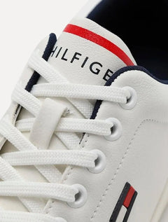 Tênis Tommy Hilfiger Masculino Flag Low Cut-Lace Up Branco