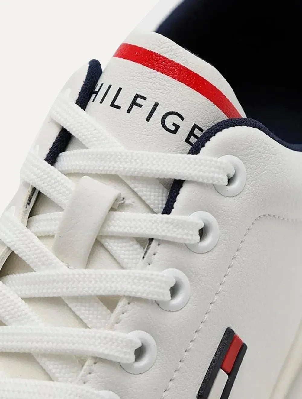 Tênis Tommy Hilfiger Masculino Flag Low Cut-Lace Up Branco