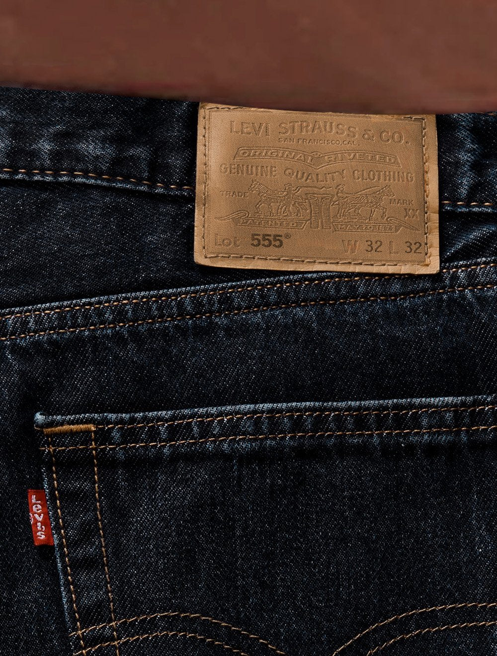 Calça Levis Jeans Masculina 555 Relaxed Straight Jeans Médio