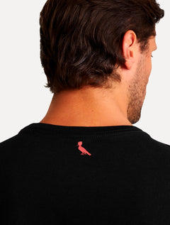 Camiseta Reserva Masculina Carimbo Gaze Color Preta