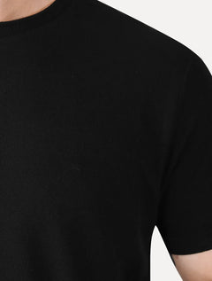 Camiseta Aramis Masculina Piquet Gola Retilinea Textura Preto
