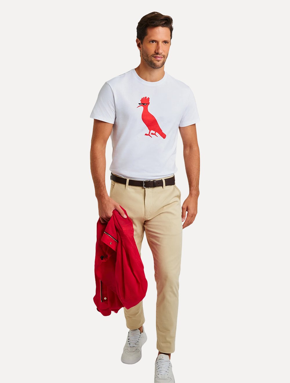 Camiseta Reserva Masculina Regular Pica-pau Meme Branca