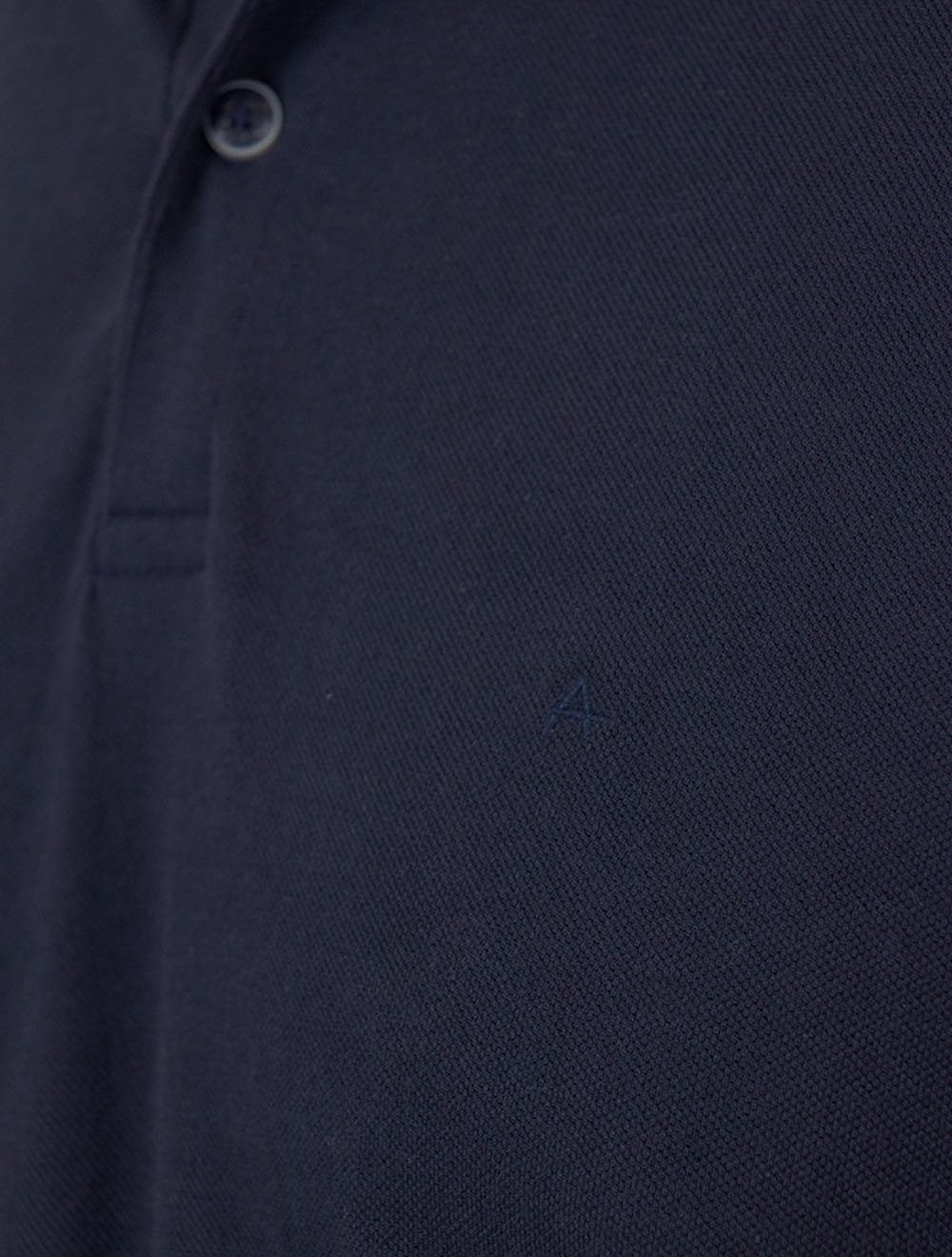 Polo Aramis Masculina Piquet Duplo Friso Move Azul Marinho
