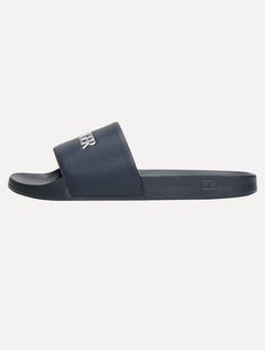Chinelo Tommy Hilfiger Print Tumble Pool Slide Azul Marinho