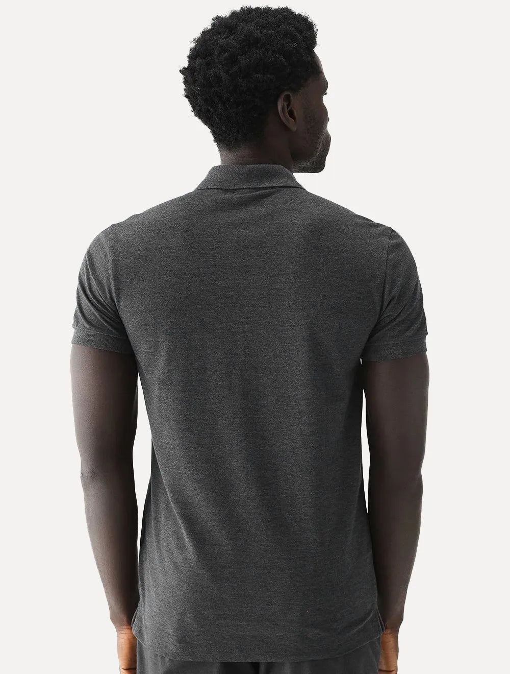 Polo Aramis Masculina Basic Piquet Grafite Mescla