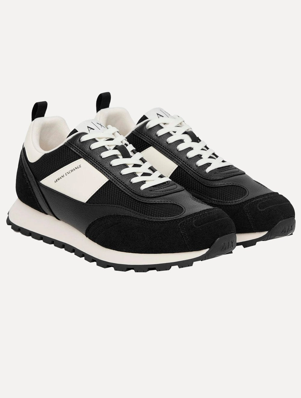 Tênis Armani Exchange Masculino Suede Sneaker Preto