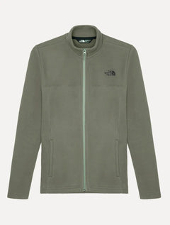 Blusa The North Face Masculina Fleece Glacier Full Zip Com Capuz TNF Verde Militar