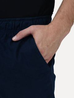 Short King & Joe Masculina Sarja Flex Twill Peach Azul Marinho