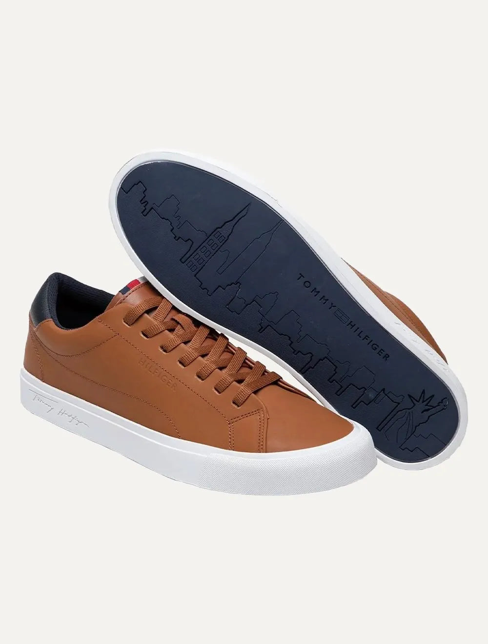 Tênis Tommy Hilfiger Masculino Couro Greg 1A Marrom