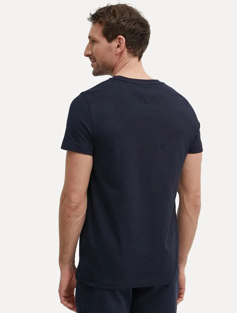 Camiseta Tommy Hilfiger Masculina Monotype 1985 Logo Azul Marinho