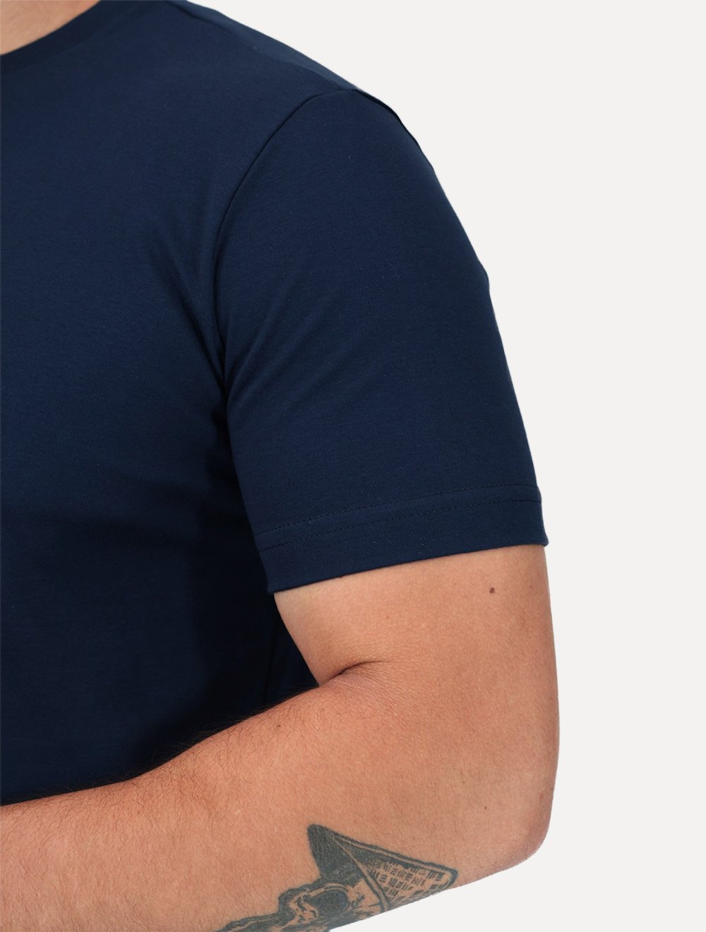 Camiseta K&J Black Premium Egípcio Flex Slim Azul Marinho