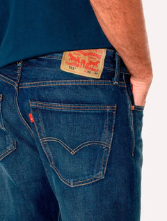 Calça Levis Jeans Masculina 511 Slim Stretch Greenish Azul Escuro