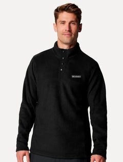 Blusa Columbia Masculina Fleece Steens Mountain Half Snap II Preta