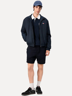 Jaqueta Tommy Jeans Masculina Essential Padded Logo Collar Azul Marinho