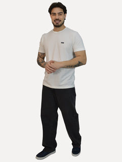 Camiseta Calvin Klein Masculina Piquet Orgânico Off Withe