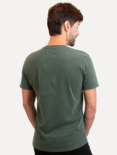 Camiseta Ellus Masculina Cotton Fine Old School Verde Escuro