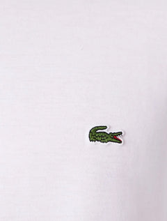 Camiseta Lacoste Masculina Manga Longa Jersey Pima Cotton Branca