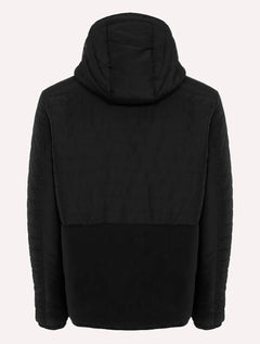 Jaqueta Dudalina Masculina Puffer Nylon Textura Preta