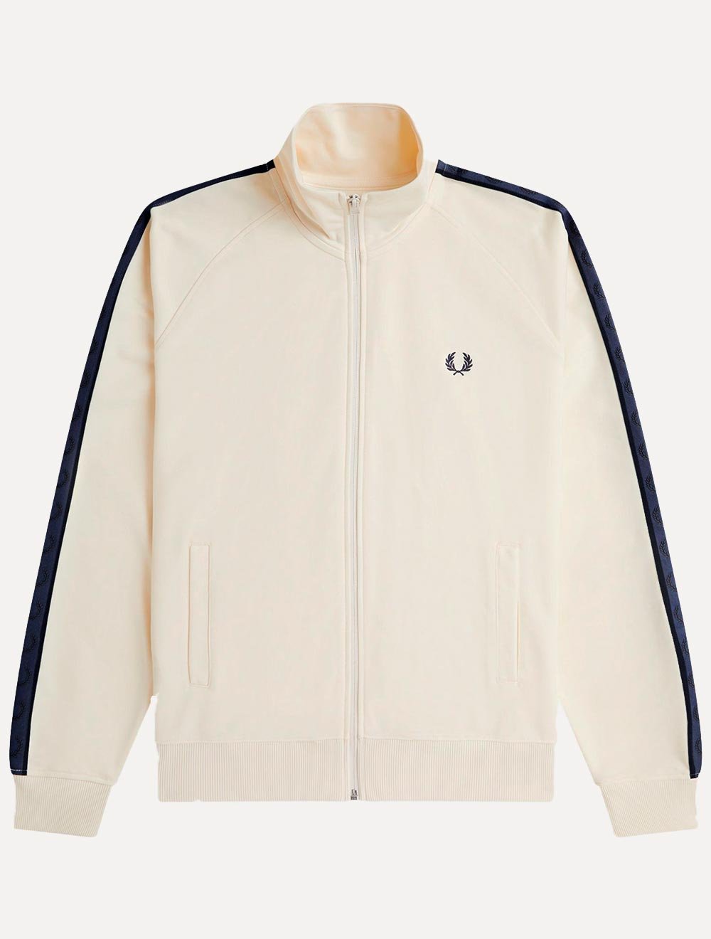 Jaqueta Fred Perry Masculina Contrast Tape Track Off-White