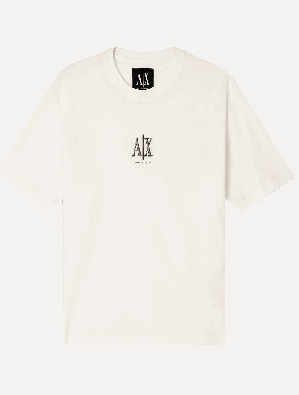 Camiseta Armani Exchange Masculina Regular Fit Small Logo Icon Off-White