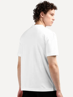Camiseta Calvin Klein Jeans Masculina Egyptian Cotton Rubber Patch Branca