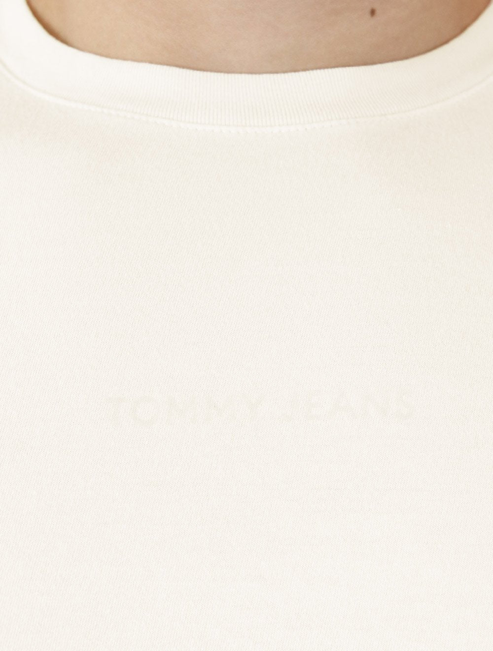 Camiseta Tommy Jeans Masculina Linear Gel Off-White