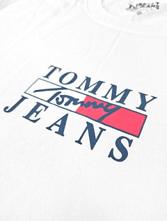 Camiseta Tommy Jeans Masculina Relaxed Timeless Silk Branca
