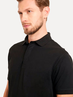 Polo Aramis Masculina Piquet Colorfix Dark Preta