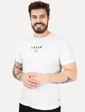 Camiseta Levis Masculina Standard Center Logo Worldwide Branca