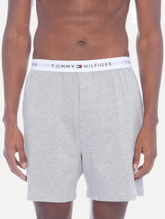 Cueca Tommy Hilfiger Box Core Knit Interlock Athletic Cinza