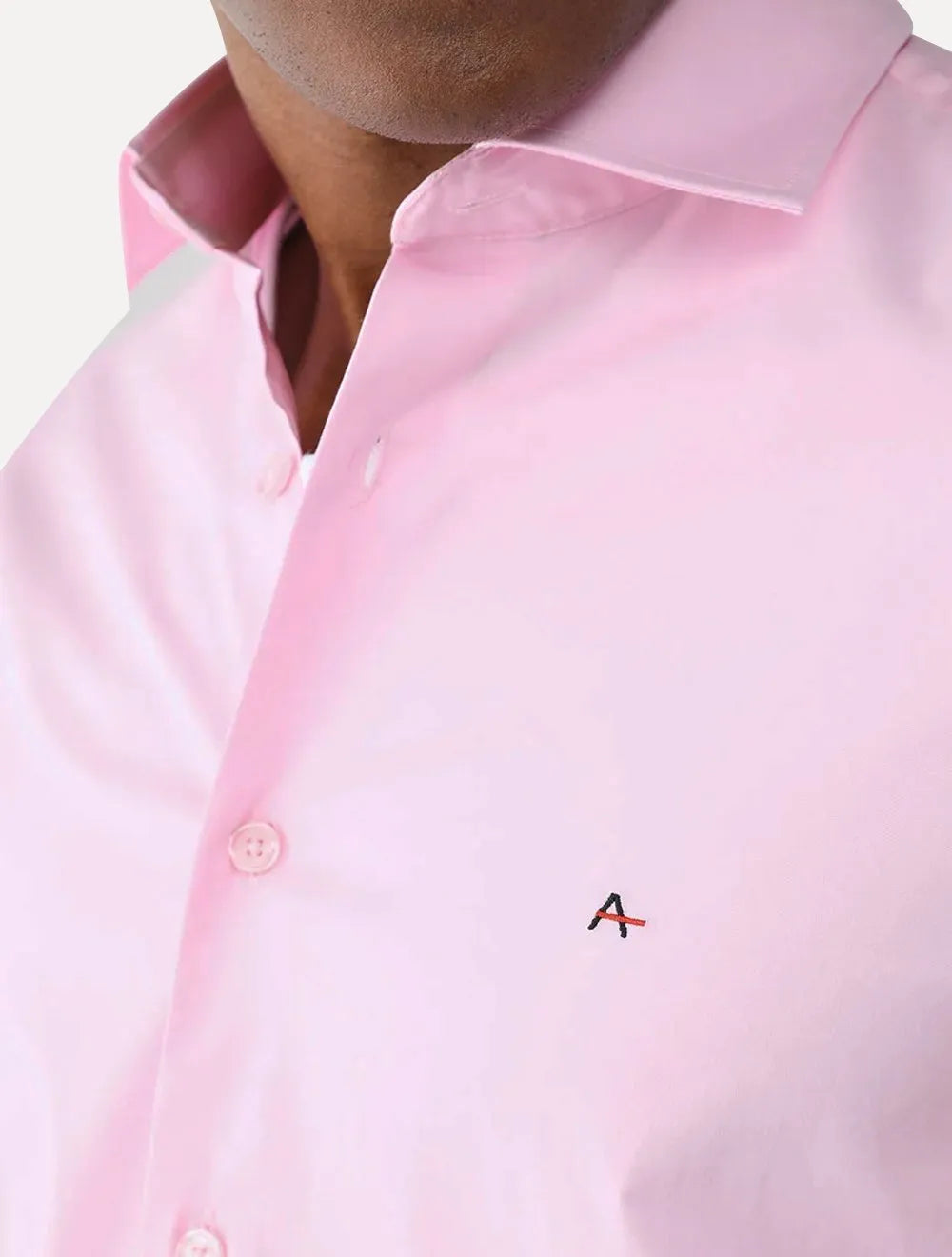 Camisa Aramis Masculina Slim Stretch Dark Logo Rosa