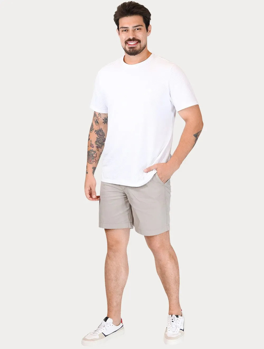Bermuda Levis Masculina Sarja XX Chino Relaxed Short II Cinza