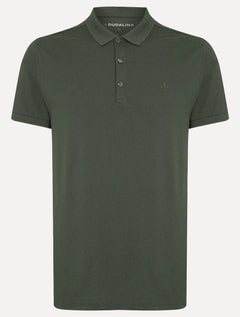Polo Dudalina Piquet Essentials Cotton Basica Modal Verde Militar