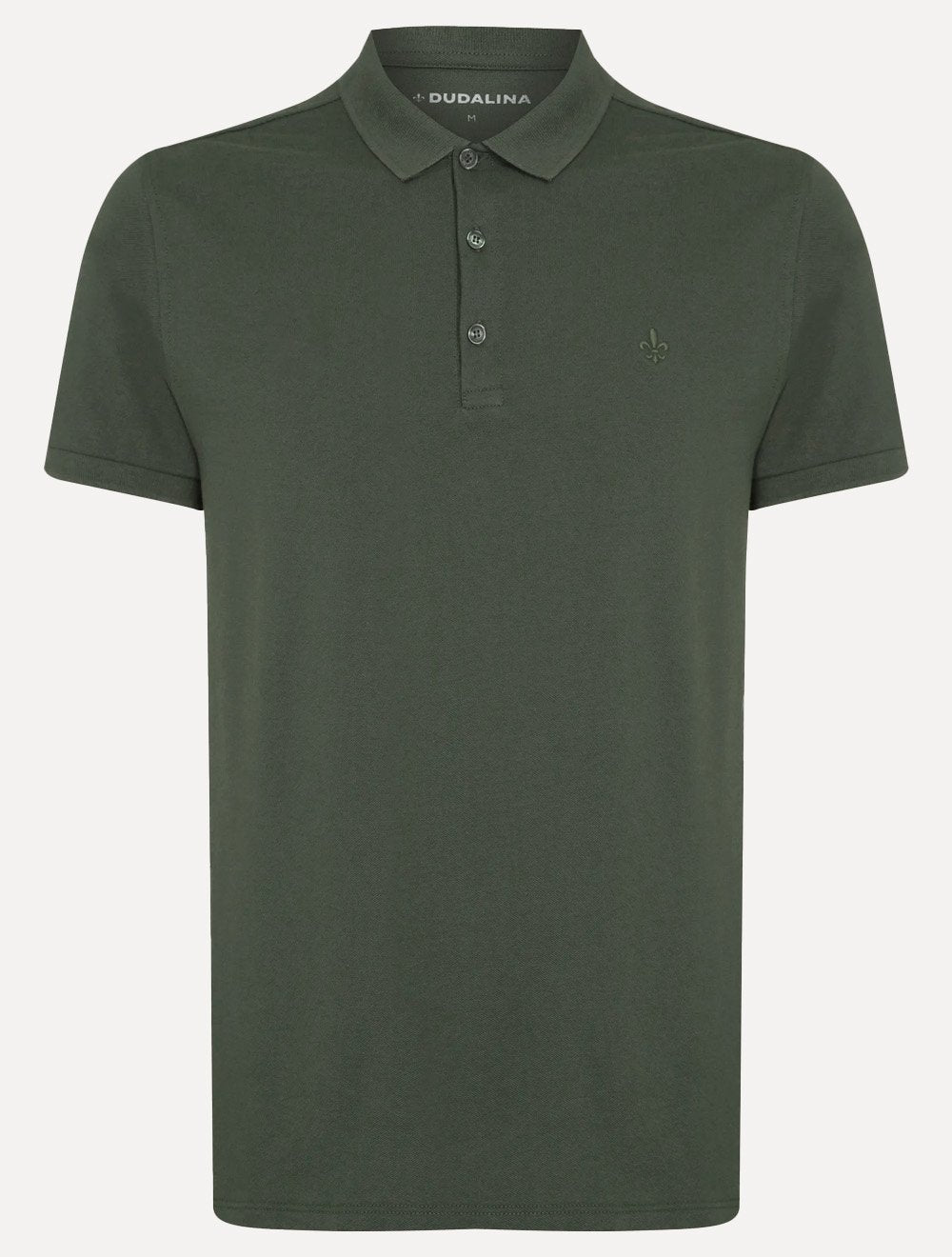 Polo Dudalina Piquet Essentials Cotton Basica Modal Verde Militar