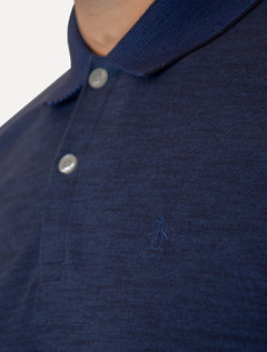 Polo Original Penguin Masculina Piquet Flamê Azul Marinho