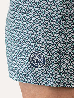 Short Original Penguin Masculino D'Água Ethnic Print Aruba Blue Azul