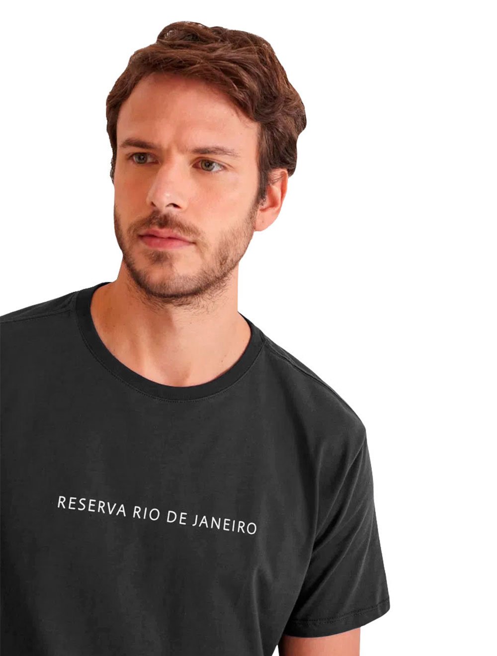 Camiseta Reserva Masculina Rio de Janeiro Writing Preta