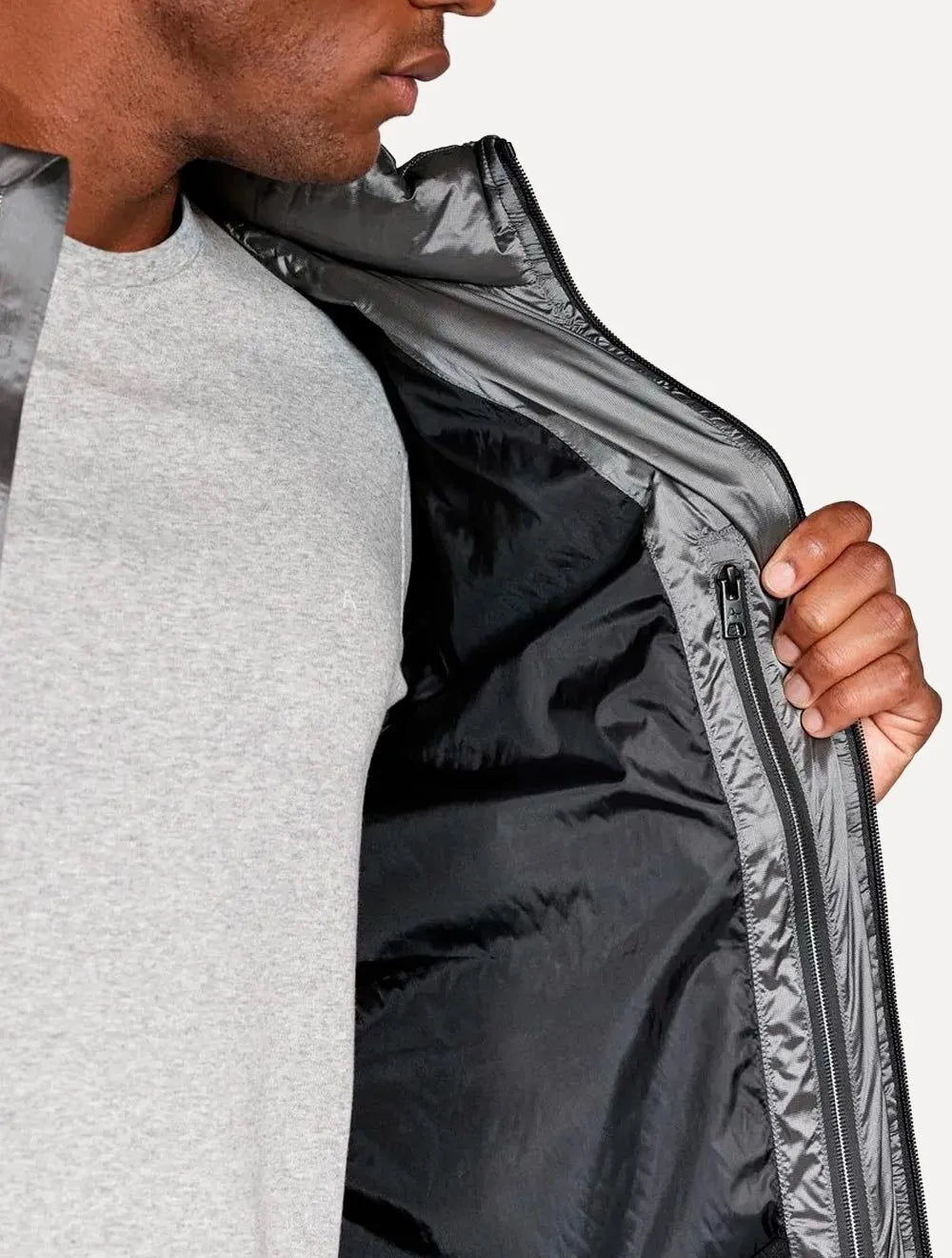 Jaqueta Aramis Masculina Nylon Liquid Repeller Cinza
