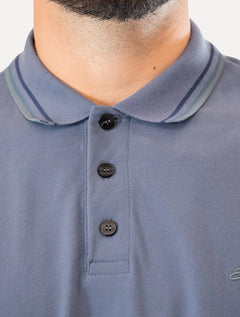 Polo Ellus Masculina Piquet Triple Short Signature Azul índigo