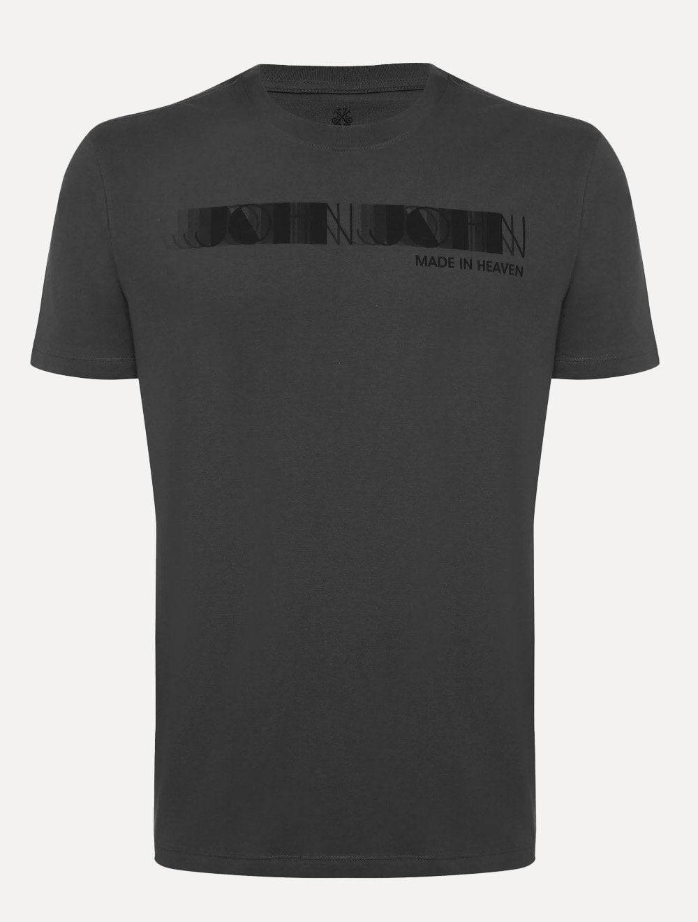 Camiseta John John Masculina Regular Jazz Bar Cinza Escuro