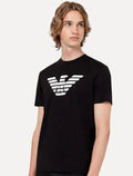 Camiseta Emporio Armani Masculina Essential Pima Big Logo Preta