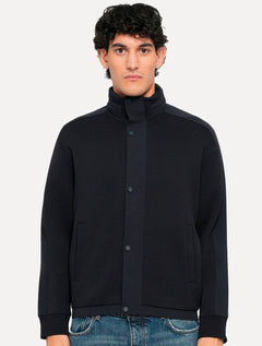 Jaqueta Moletom Armani Exchange Masculina Button Full-Zip Azul Marinho