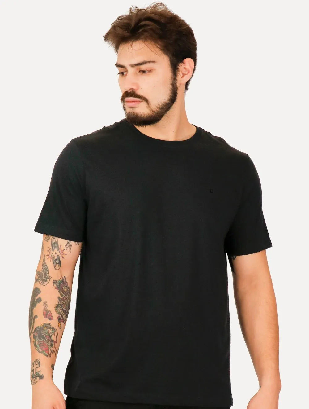 Camiseta Individual Masculina Comfort Icon Preta