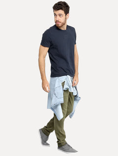 Camiseta Ellus Masculina Pima Cotton Timeless Clothing Classic Azul Marinho