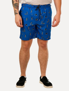 Short Original Penguin Masculino D'Água Sports Azul Royal
