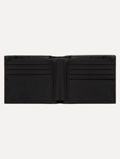 Carteira Tommy Hilfiger Porta Cartão Couro Central Mini CC Wallet Preta
