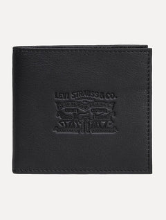 Carteira Levis Masculina Leather Mid Logo Preta
