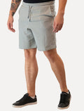 Bermuda Original Penguin Masculina Moletom Slim Patch Cinza Mescla