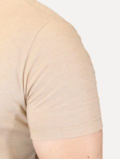 Camiseta Calvin Klein Jeans Masculina Botonê Caqui Médio